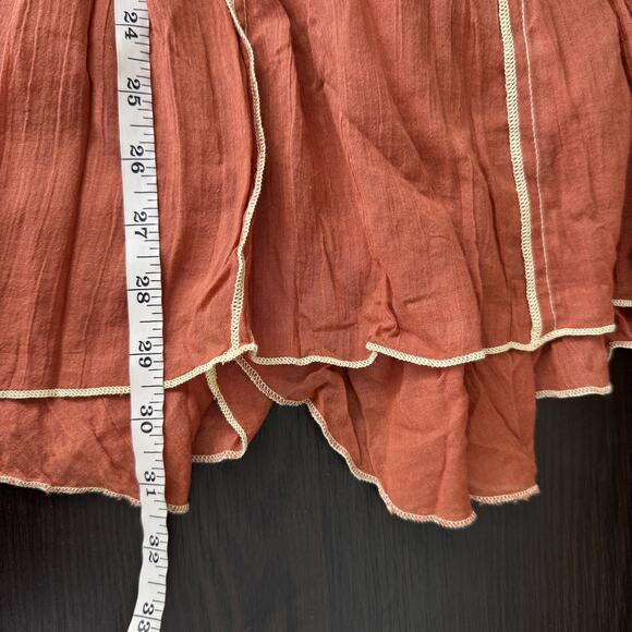 Free People Joelle Tunic Womens XS Boho Babydoll Mini Dress Flutter Festival New - Picture 11 of 12